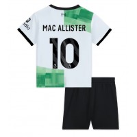 Echipament fotbal Liverpool Alexis Mac Allister #10 Tricou Deplasare 2023-24 pentru copii maneca scurta (+ Pantaloni scurti)